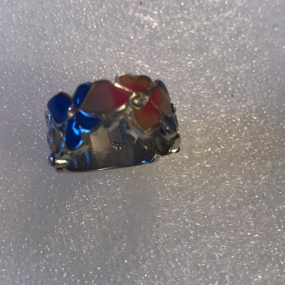 Enamel 925 ring - Picture 2 of 4